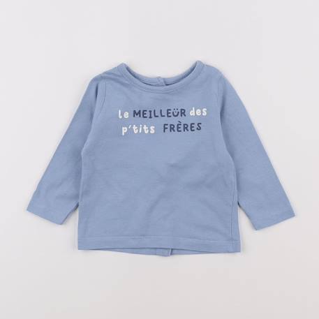 Tee-shirt - 3 mois Bleu 1 - vertbaudet enfant 