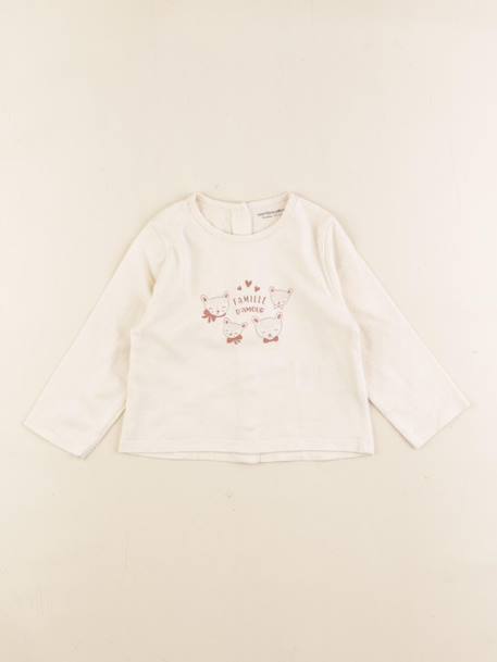 Tee-shirt - 9 mois Beige 1 - vertbaudet enfant 