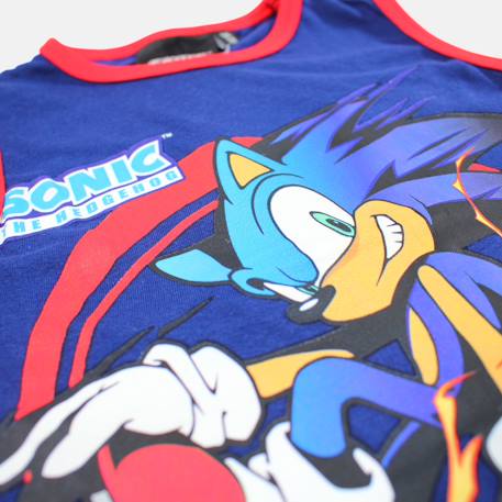 Ensemble garçon débardeur et short sonic Bleu+Marine 9 - vertbaudet enfant 