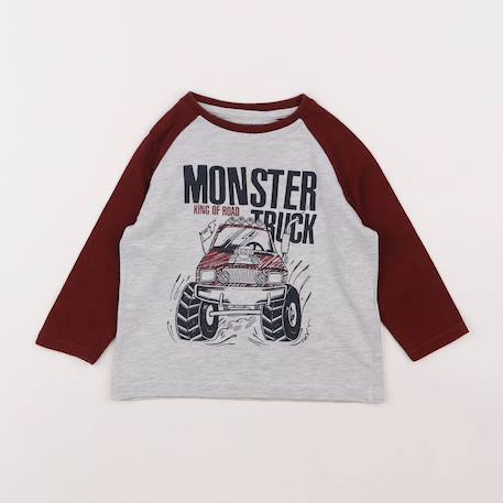 Tee-shirt - 2 ans Gris 1 - vertbaudet enfant 