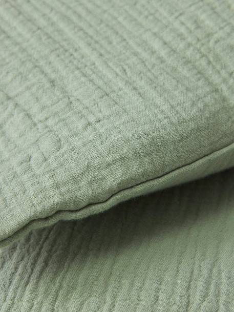 Housse de couette gaze de coton 'gaufrée' Celadon 4 - vertbaudet enfant 