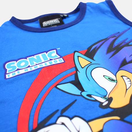 Ensemble garçon débardeur et short sonic Bleu+Marine 4 - vertbaudet enfant 