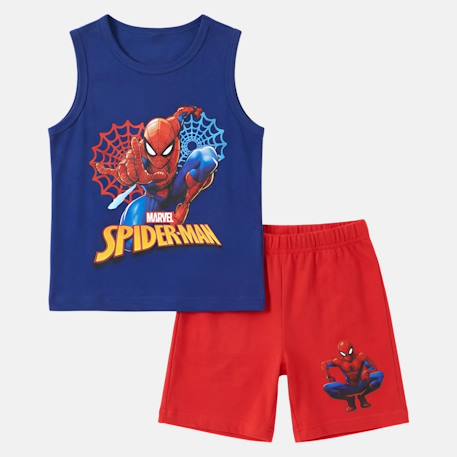 Ensemble garçon débardeur et short spiderman Gris+Rouge 8 - vertbaudet enfant 