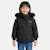 Parka fille imprimée Noir+Rose+Rose clair 1 - vertbaudet enfant 