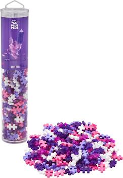 Jouet-Jeux d'imagination-Jeu de construction plus-plus 240 pièces - couleurs pastel avec paillettes - à partir de 5 ans