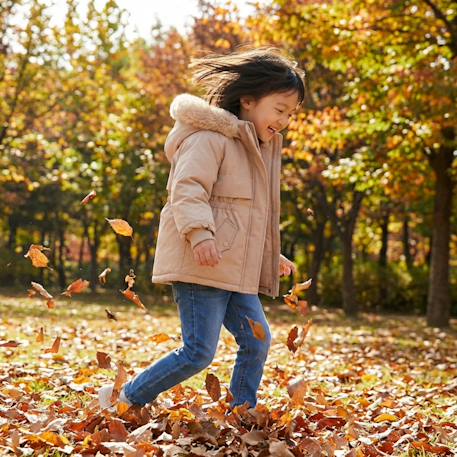 Parka fille imprimée Noir+Rose+Rose clair 13 - vertbaudet enfant 