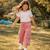 Pantalon fille Bleu+Noir+Rose 14 - vertbaudet enfant 