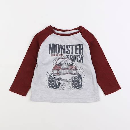 Tee-shirt - 2 ans Gris 1 - vertbaudet enfant 