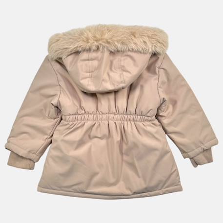 Parka fille imprimée Noir+Rose+Rose clair 16 - vertbaudet enfant 