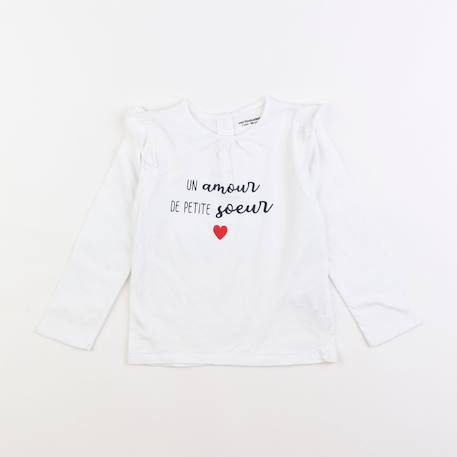 Tee-shirt - 2 ans Blanc 1 - vertbaudet enfant 