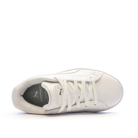 Baskets basses  à lacets Blanc+Puma noir   blanc 4 - vertbaudet enfant 