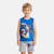 Ensemble garçon débardeur et short sonic Bleu+Marine 1 - vertbaudet enfant 