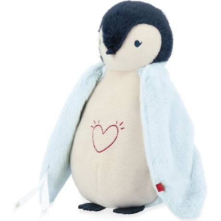 Veilleuse peluche manchot bleu (20 cm) Ecru, bleu, rouge 3 - vertbaudet enfant 