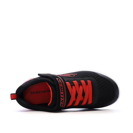 Baskets à scratch et lacets microspec max – confort et style enfant unisexe Noir/rouge 4 - vertbaudet enfant 