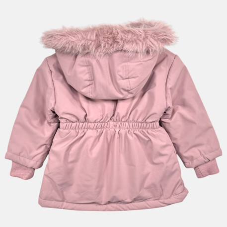 Parka fille imprimée Noir+Rose+Rose clair 11 - vertbaudet enfant 