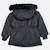 Parka fille imprimée Noir+Rose+Rose clair 5 - vertbaudet enfant 
