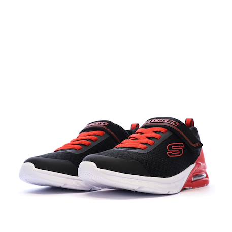 Baskets à scratch et lacets microspec max – confort et style enfant unisexe Noir/rouge 6 - vertbaudet enfant 