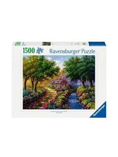 Jouet-Jeux éducatifs-Puzzles-Puzzle cottage au bord de la rivière 1500 pièces – dès 14 ans