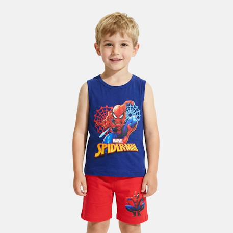 Ensemble garçon débardeur et short spiderman Gris+Rouge 6 - vertbaudet enfant 