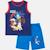 Ensemble garçon débardeur et short sonic Bleu+Marine 8 - vertbaudet enfant 
