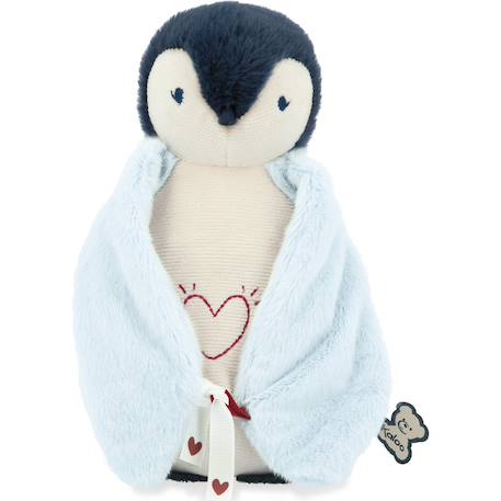 Veilleuse peluche manchot bleu (20 cm) Ecru, bleu, rouge 5 - vertbaudet enfant 