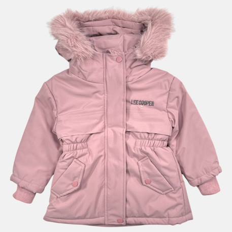 Parka fille imprimée Noir+Rose+Rose clair 9 - vertbaudet enfant 