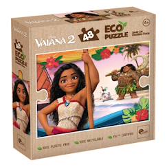 Jouet-Jeux éducatifs-Puzzles-Eco-puzzle 48 pcs mini double face vaiana 2