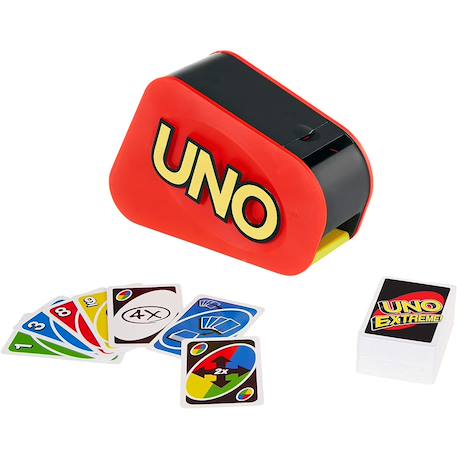 Uno extreme jeu de société et de cartes avec distributeur aléatoire, sonore et lumineux Multicolore 2 - vertbaudet enfant 