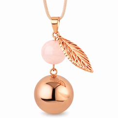 Vêtements de grossesse-De grossesse collier perle et feuille