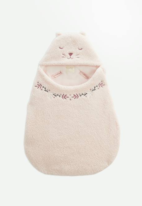 Nid d'ange en sherpa matcha Rose 1 - vertbaudet enfant 
