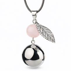 Vêtements de grossesse-De grossesse collier perle et feuille