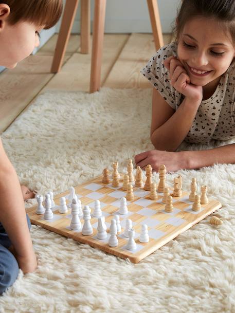 Jeu d'échecs en bois FSC® beige 4 - vertbaudet enfant 