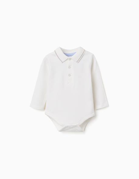 Bébé-Body-polo à manches longues à rayures