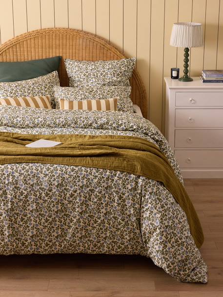 Housse de couette percale de coton 'manon' Bleu+Jaune 3 - vertbaudet enfant 