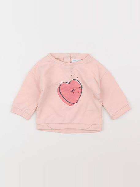 Sweat - 3 mois Rose 1 - vertbaudet enfant 