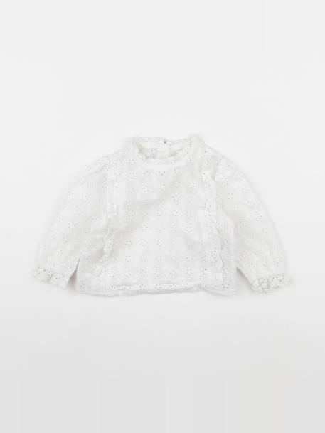 Blouse - 6 mois Blanc 1 - vertbaudet enfant 