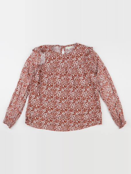 Blouse - 12 ans Blanc, marron 1 - vertbaudet enfant 