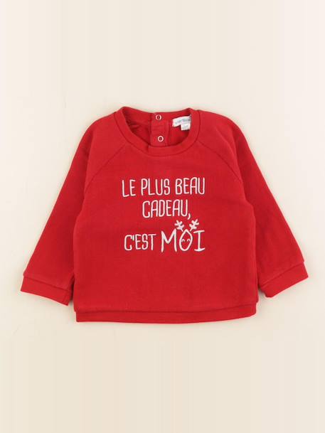 Sweat - 9 mois Rouge 1 - vertbaudet enfant 