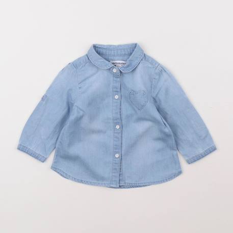 Blouse - 6 mois Bleu 1 - vertbaudet enfant 