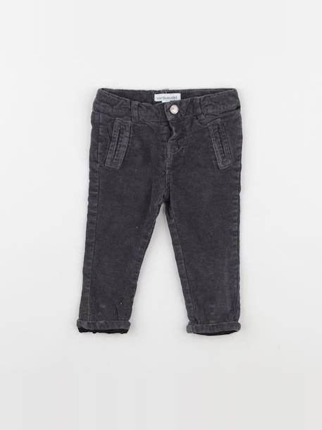 Pantalon - 6 mois Gris 1 - vertbaudet enfant 