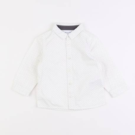Chemise - 18 mois Blanc 1 - vertbaudet enfant 