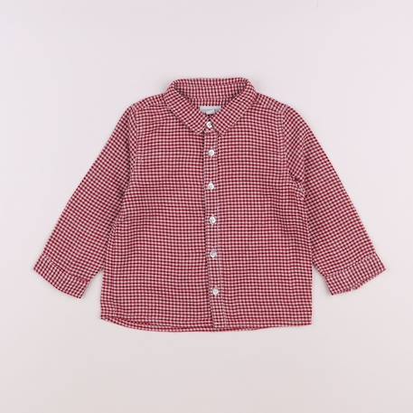Chemise - 18 mois Blanc, rouge 1 - vertbaudet enfant 