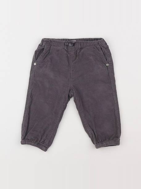 Pantalon doublé - 9 mois Gris 1 - vertbaudet enfant 