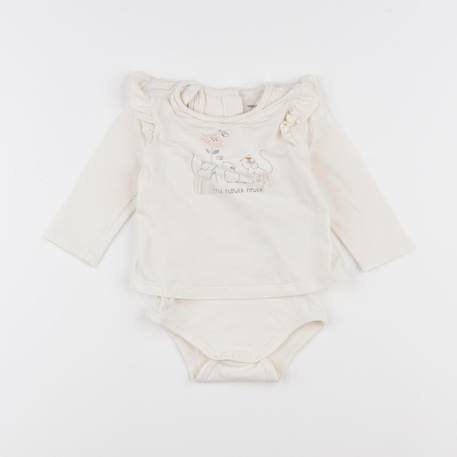 Body tee-shirt - 6 mois Blanc 1 - vertbaudet enfant 