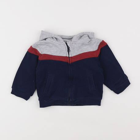 Sweat - 6 mois Bleu, gris 1 - vertbaudet enfant 