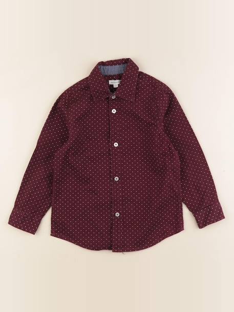 Chemise coton - 5 ans Rouge 1 - vertbaudet enfant 