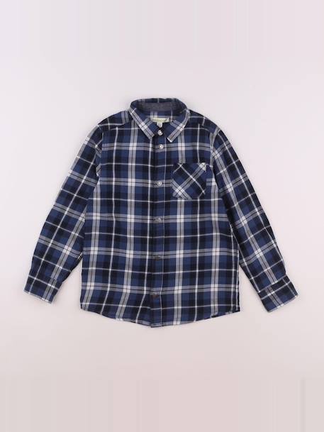 Chemise imprimé au dos - 8 ans Bleu 1 - vertbaudet enfant 