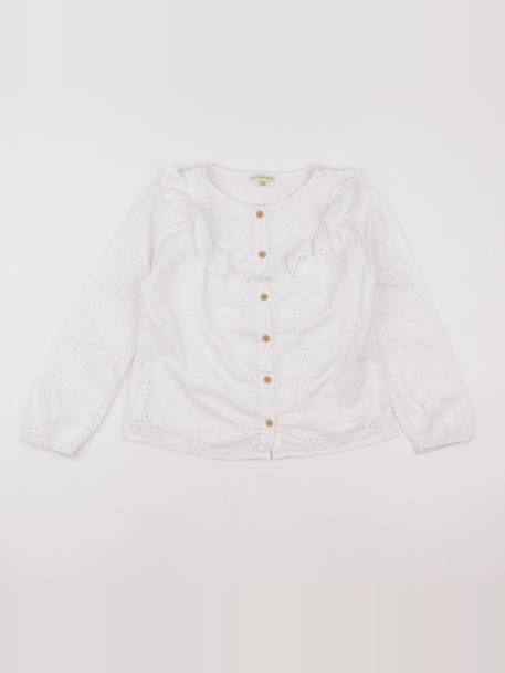 Blouse - 8 ans Blanc 1 - vertbaudet enfant 