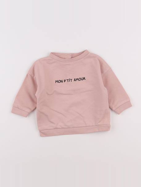 Sweat - 6 mois Rose 1 - vertbaudet enfant 