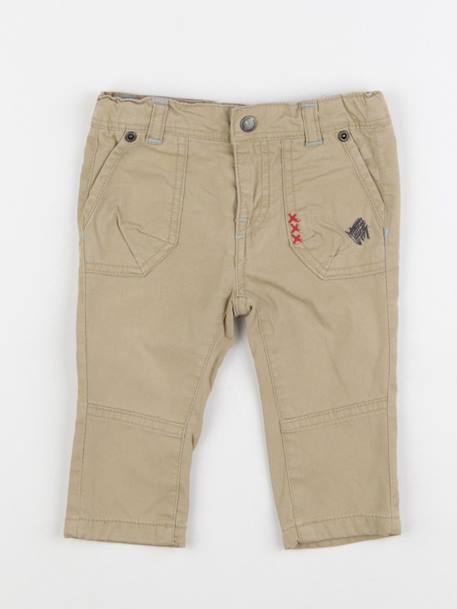Pantalon doublé - 6 mois Beige 1 - vertbaudet enfant 